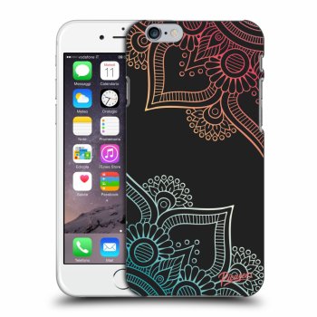Picasee silikónový čierny obal pre Apple iPhone 6/6S - Flowers pattern