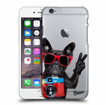 Picasee silikónový prehľadný obal pre Apple iPhone 6/6S - French Bulldog