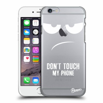 Picasee silikónový prehľadný obal pre Apple iPhone 6/6S - Don't Touch My Phone