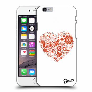 Picasee silikónový prehľadný obal pre Apple iPhone 6/6S - Big heart