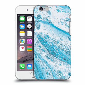 Picasee silikónový prehľadný obal pre Apple iPhone 6/6S - Blue liquid