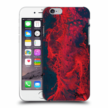 Picasee silikónový prehľadný obal pre Apple iPhone 6/6S - Organic red