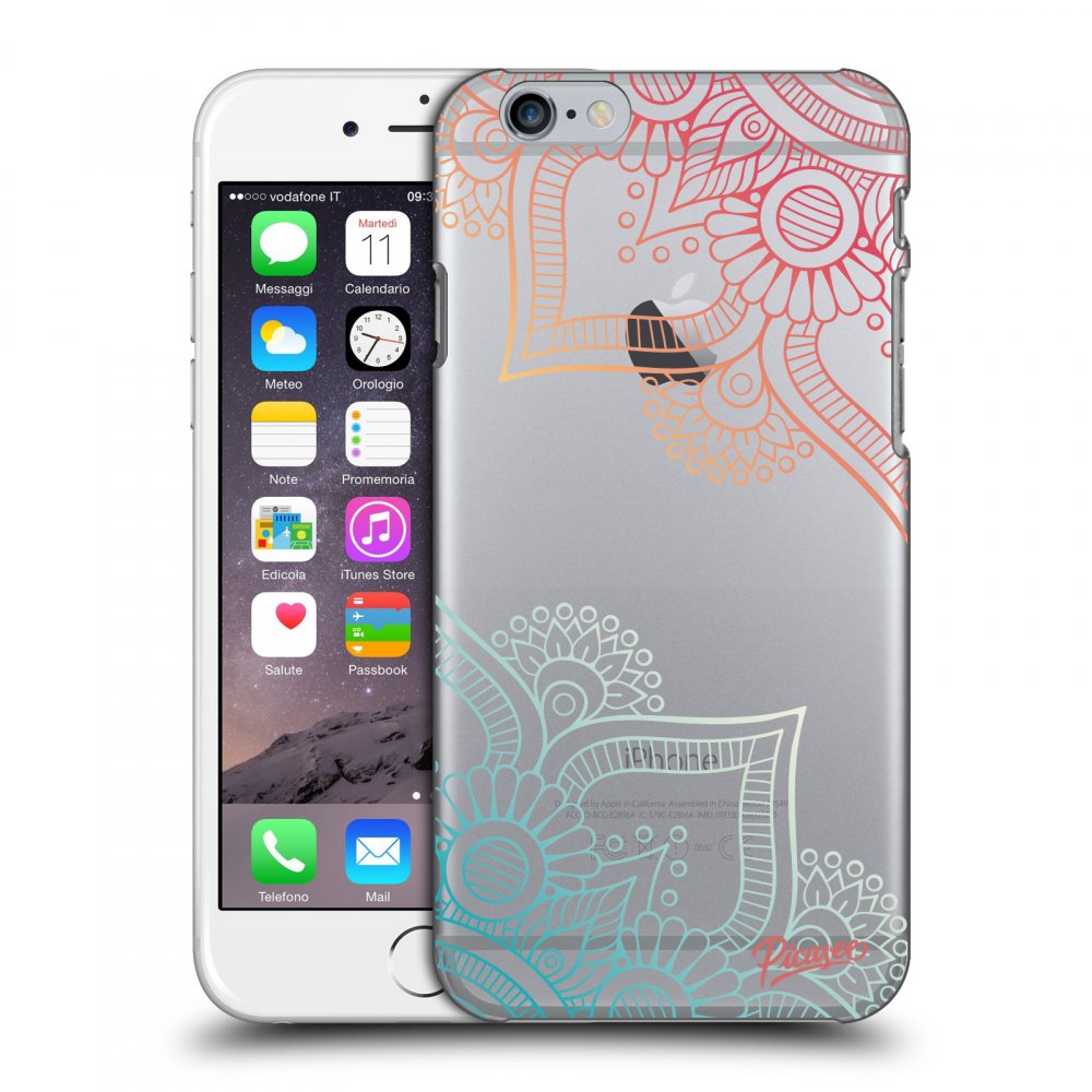 Picasee silikónový prehľadný obal pre Apple iPhone 6/6S - Flowers pattern