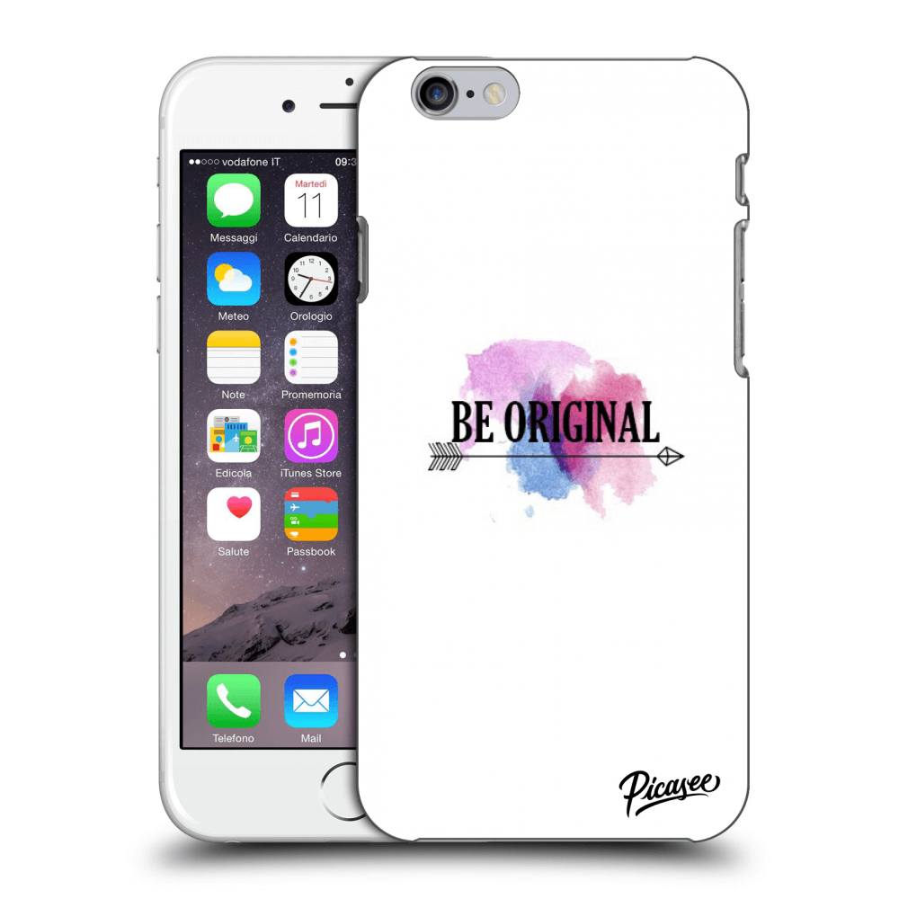 Picasee plastový prehľadný obal pre Apple iPhone 6/6S - Be original
