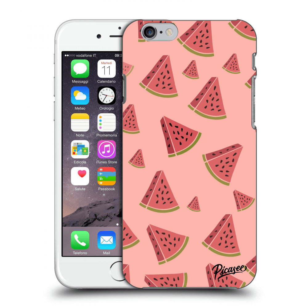 Picasee silikónový prehľadný obal pre Apple iPhone 6/6S - Watermelon