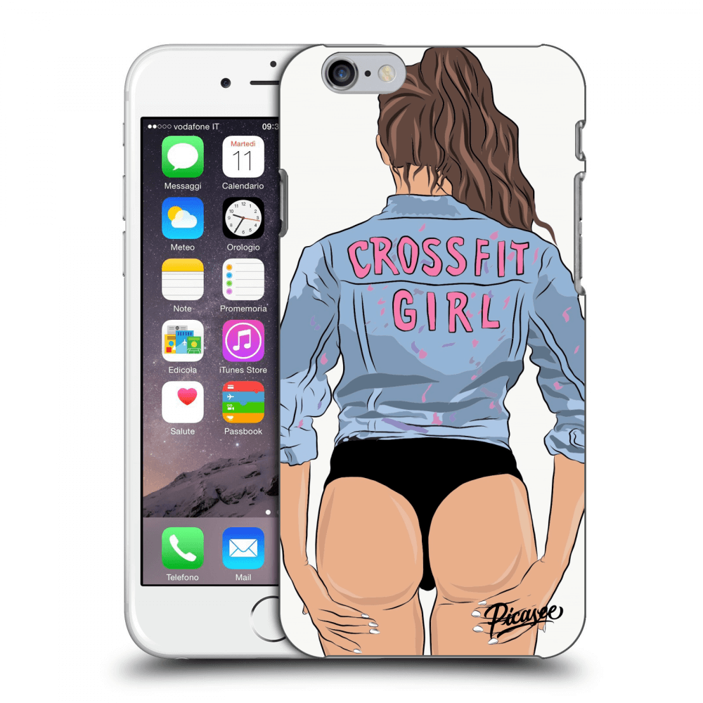 Picasee silikónový prehľadný obal pre Apple iPhone 6/6S - Crossfit girl - nickynellow