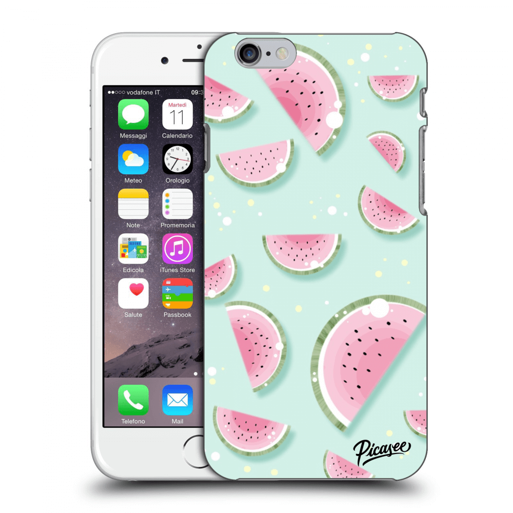 Picasee silikónový prehľadný obal pre Apple iPhone 6/6S - Watermelon 2