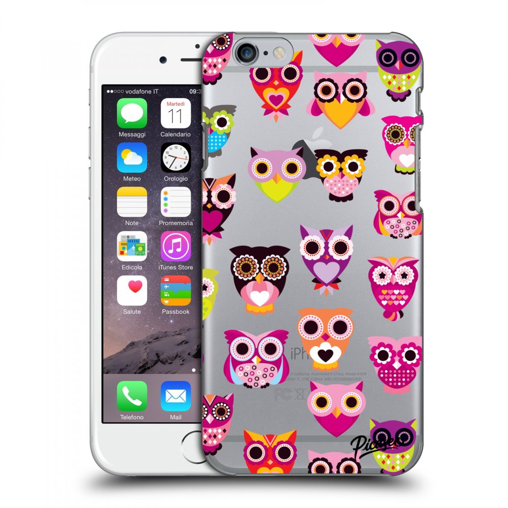 Picasee silikónový prehľadný obal pre Apple iPhone 6/6S - Owls