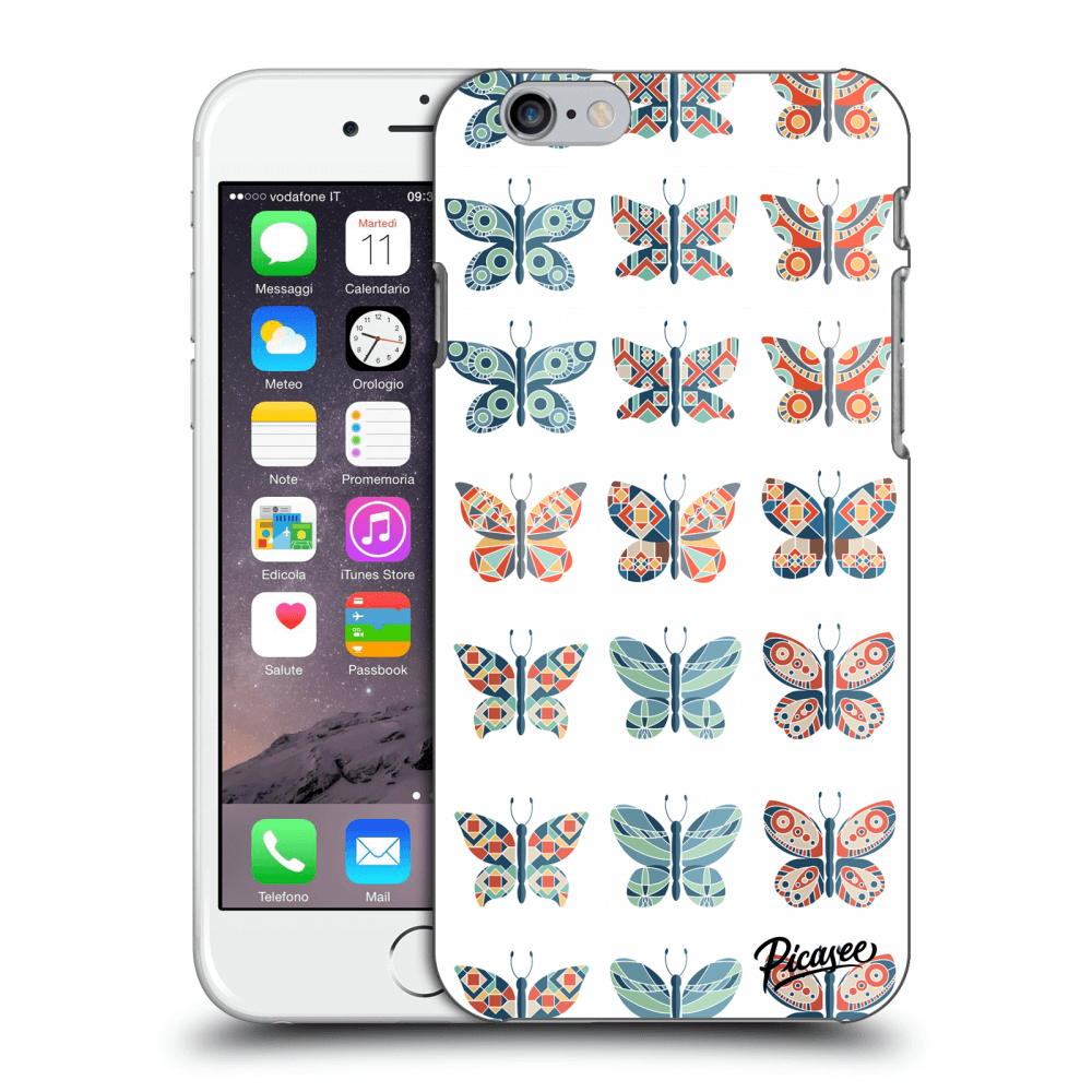 Picasee silikónový prehľadný obal pre Apple iPhone 6/6S - Butterflies
