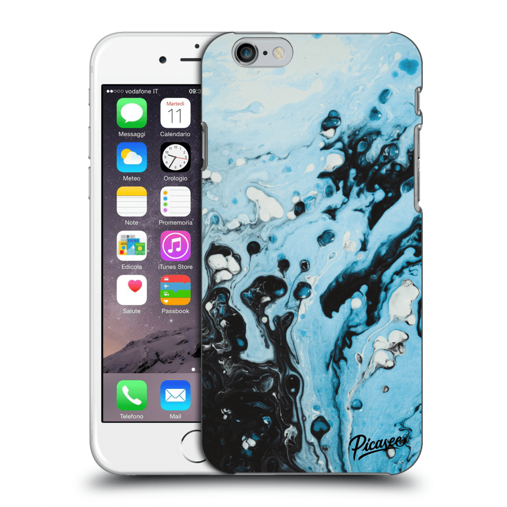 Picasee silikónový prehľadný obal pre Apple iPhone 6/6S - Organic blue