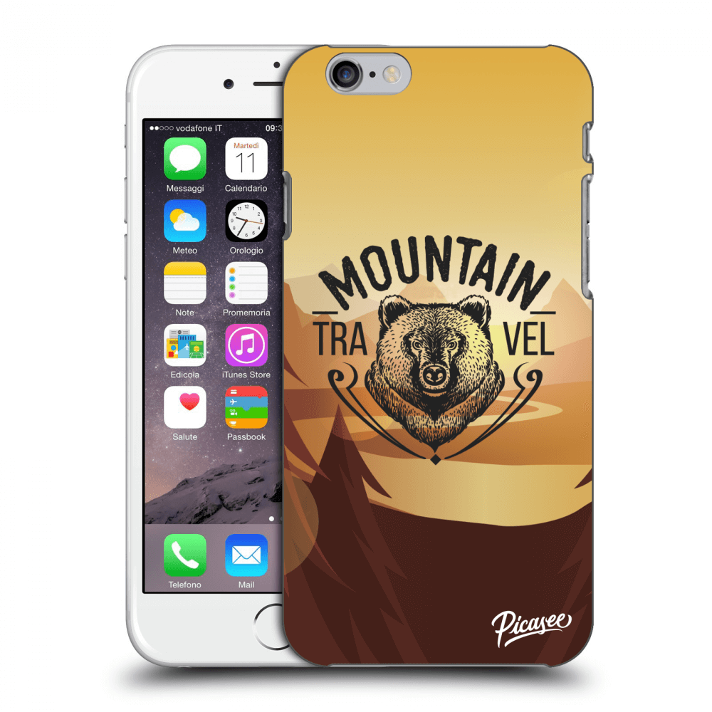 Picasee silikónový prehľadný obal pre Apple iPhone 6/6S - Mountain bear