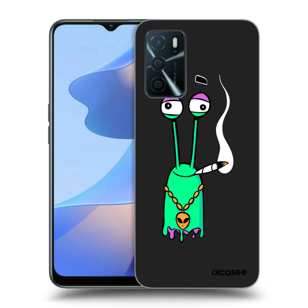 Picasee silikónový čierny obal pre OPPO A16s - Earth - Sám doma