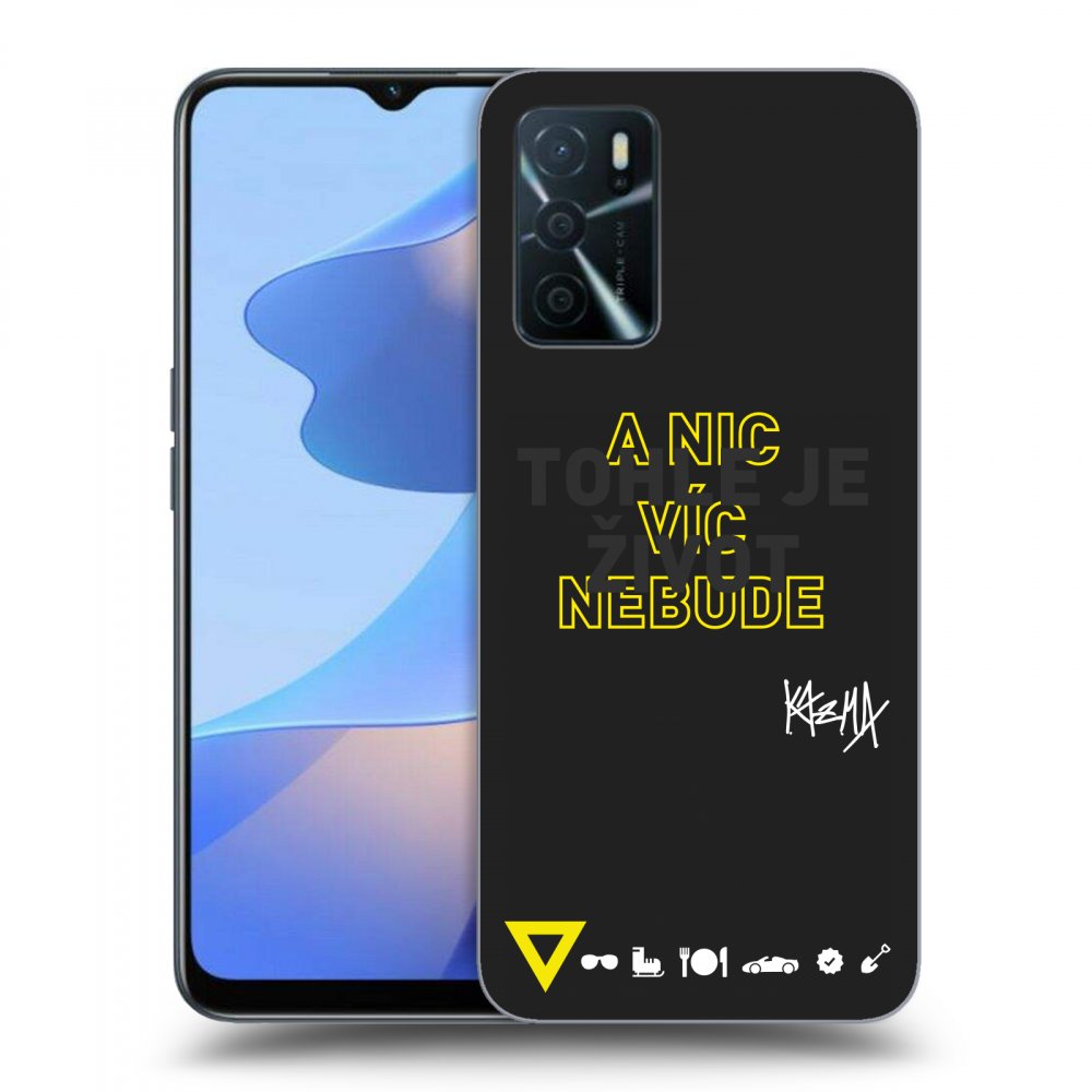Picasee silikónový čierny obal pre OPPO A16s - Kazma - TOHLE JE ŽIVOT A NIC VÍC NEBUDE