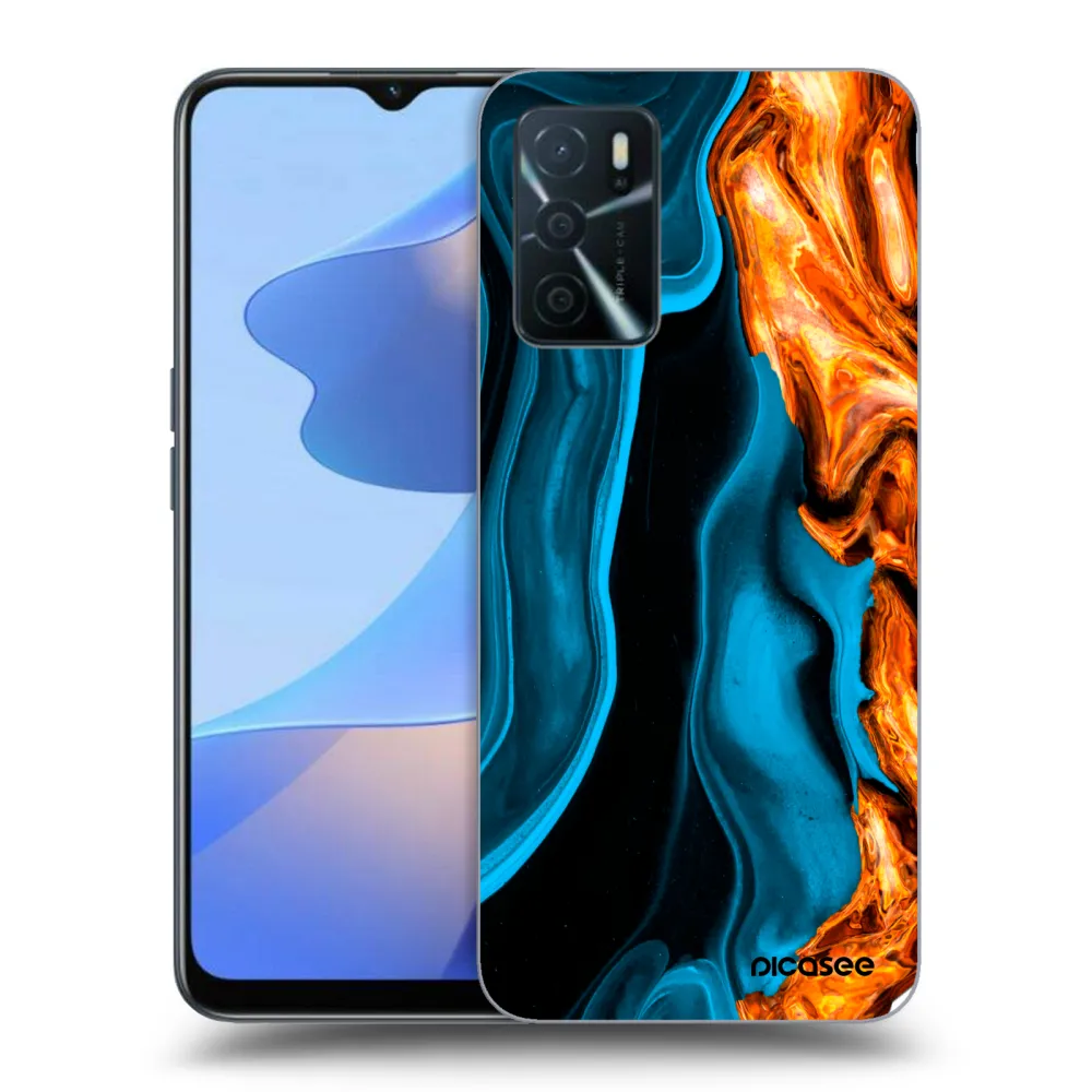 Picasee ULTIMATE CASE pro OPPO A16s - Gold blue