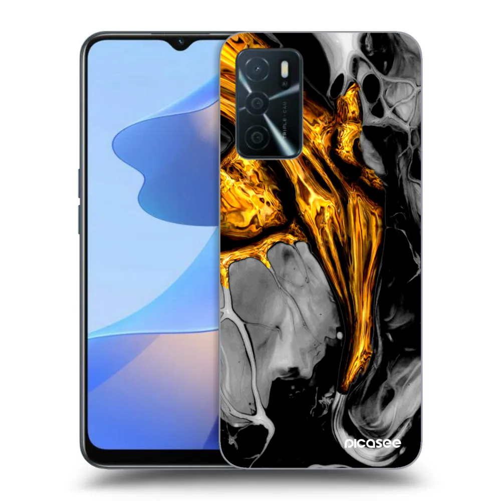 Picasee ULTIMATE CASE pro OPPO A16s - Black Gold