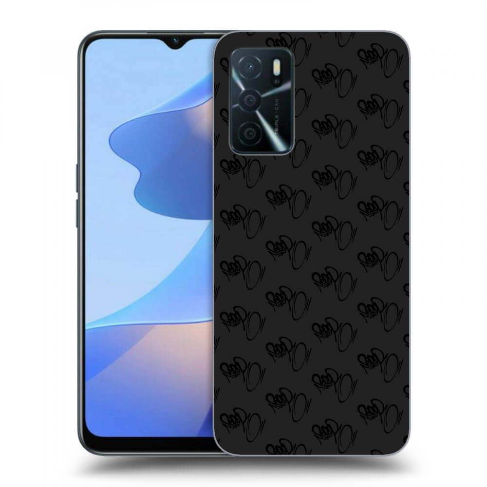 Picasee silikónový čierny obal pre OPPO A16s - Separ - Black On Black 1