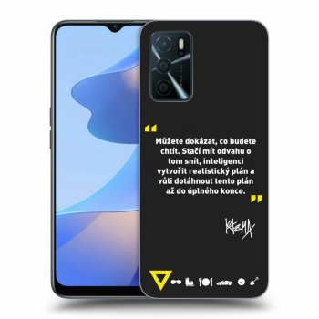 Picasee silikónový čierny obal pre OPPO A16s - Kazma - MŮŽETE DOKÁZAT, CO BUDETE CHTÍT