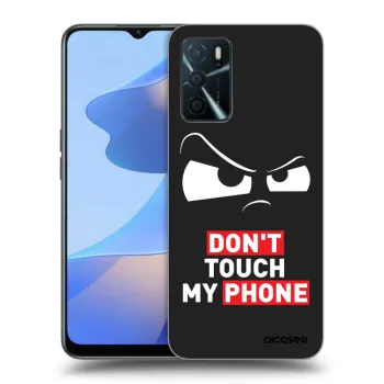 Picasee silikónový čierny obal pre OPPO A16s - Cloudy Eye - Transparent