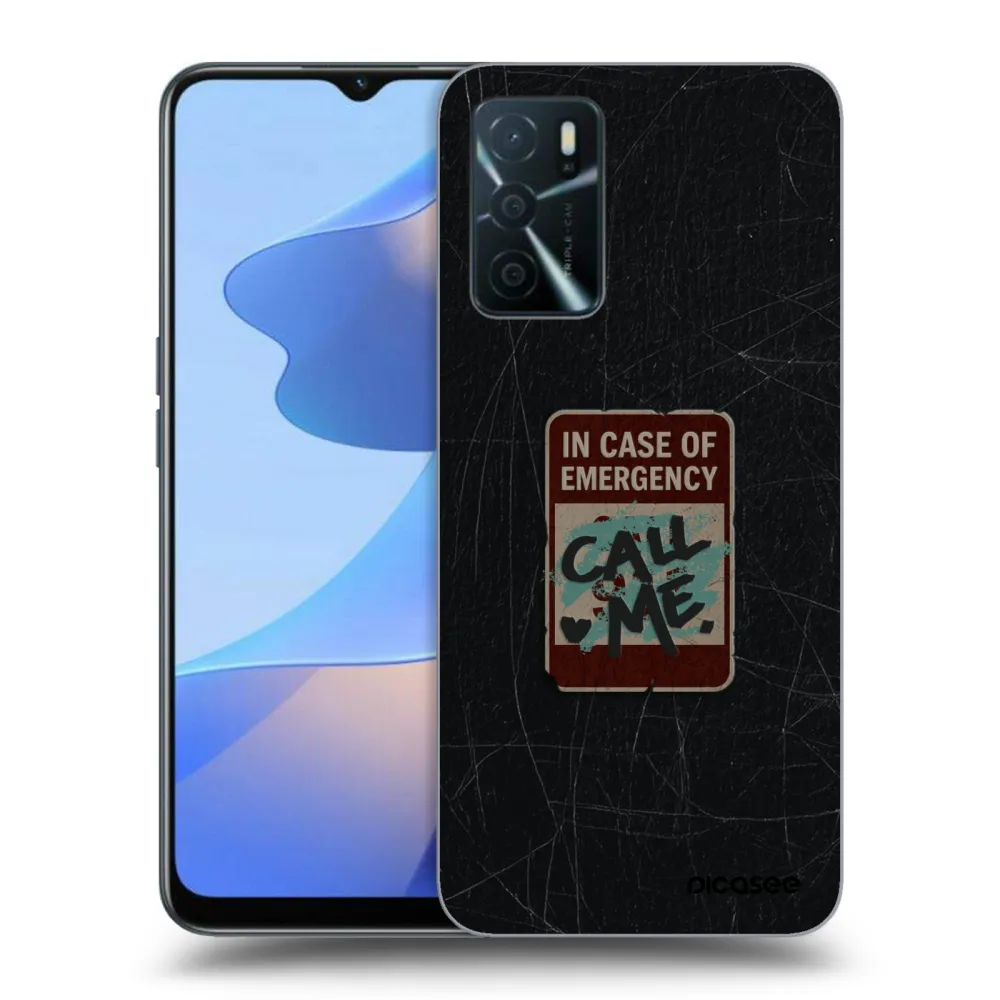 Silikónový čierny obal pre OPPO A16s - EMERGENCY