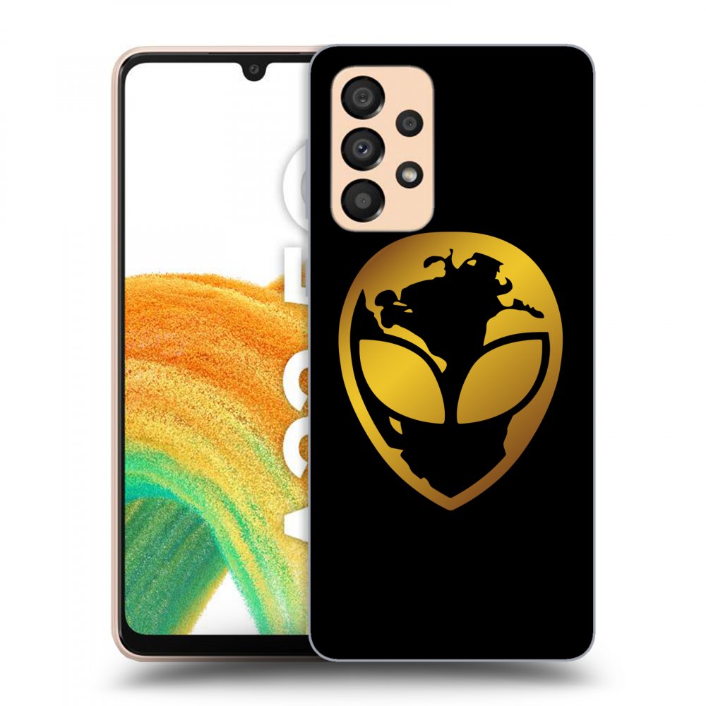 Picasee ULTIMATE CASE pro Samsung Galaxy A33 5G A336 - EARTH - Gold Alien 3.0