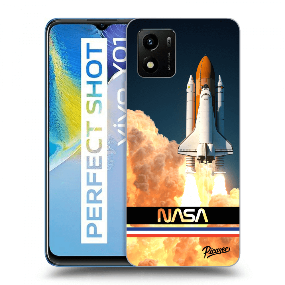 Picasee silikónový prehľadný obal pre Vivo Y01 - Space Shuttle
