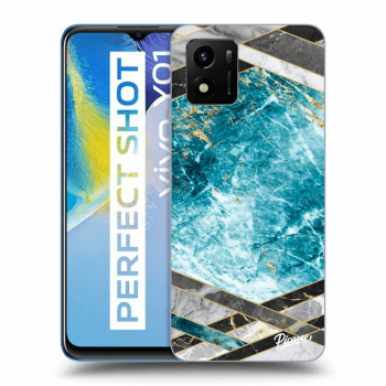 Picasee ULTIMATE CASE pro Vivo Y01 - Blue geometry