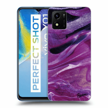 Obal pre Vivo Y01 - Purple glitter