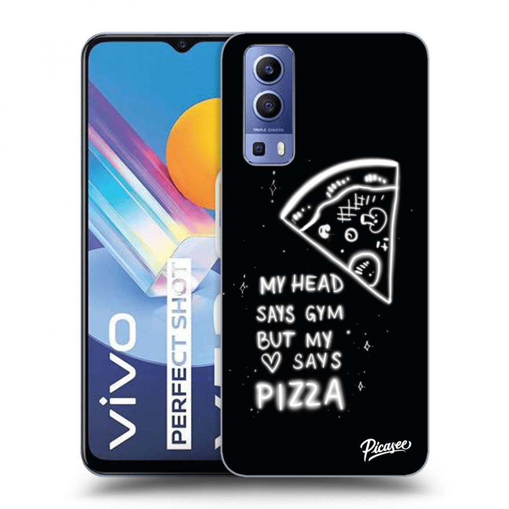 Picasee silikónový čierny obal pre Vivo Y52 5G - Pizza