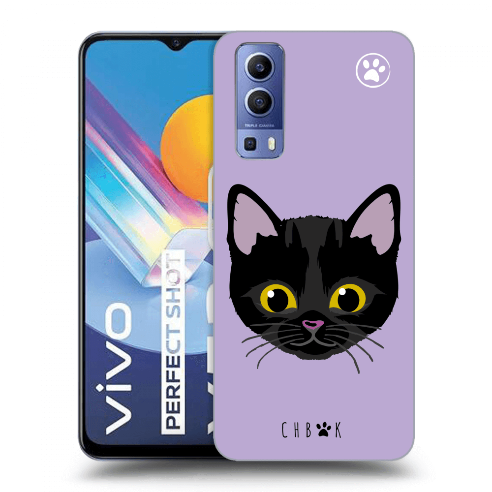 Picasee silikónový čierny obal pre Vivo Y52 5G - Chybí mi kočky - Fialová