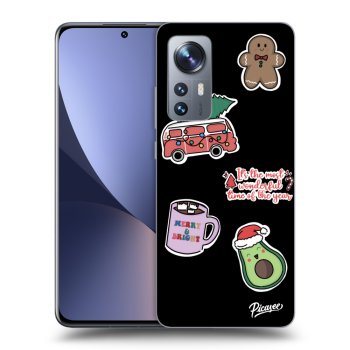 Obal pre Xiaomi 12X - Christmas Stickers