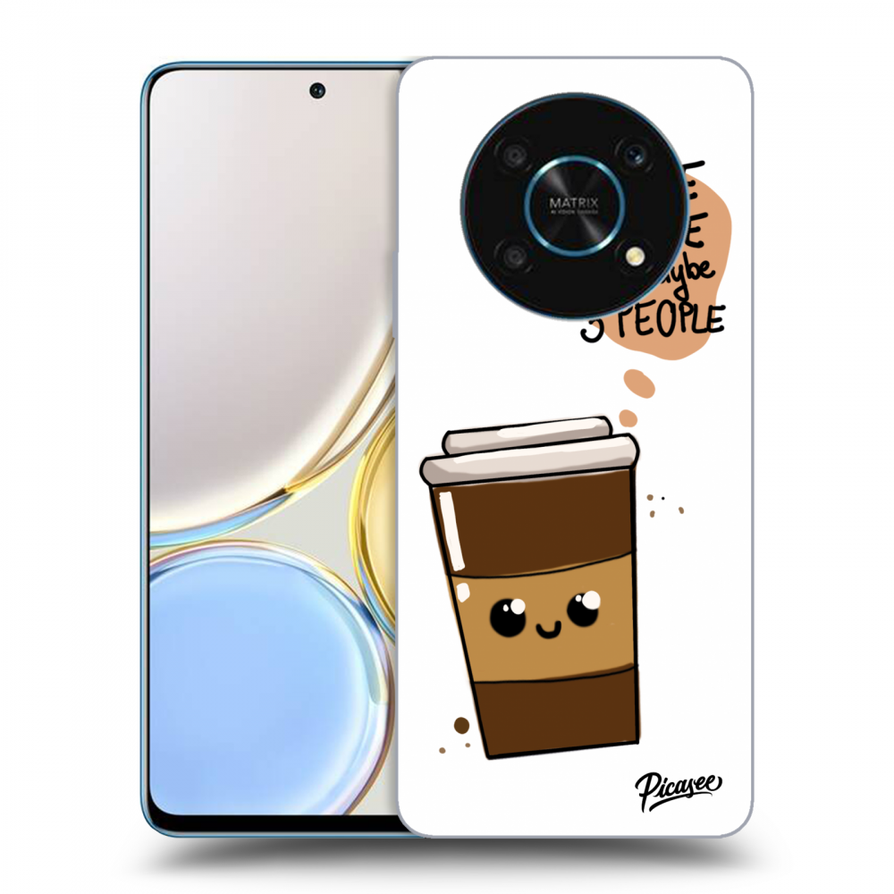Picasee silikónový čierny obal pre Honor Magic4 Lite 5G - Cute coffee