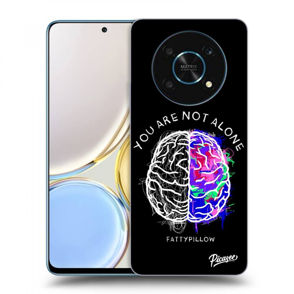 Picasee silikónový prehľadný obal pre Honor Magic4 Lite 5G - Brain - White