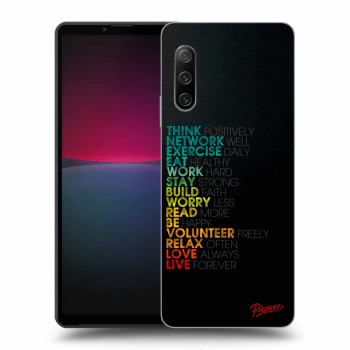 Picasee silikónový prehľadný obal pre Sony Xperia 10 IV 5G - Motto life