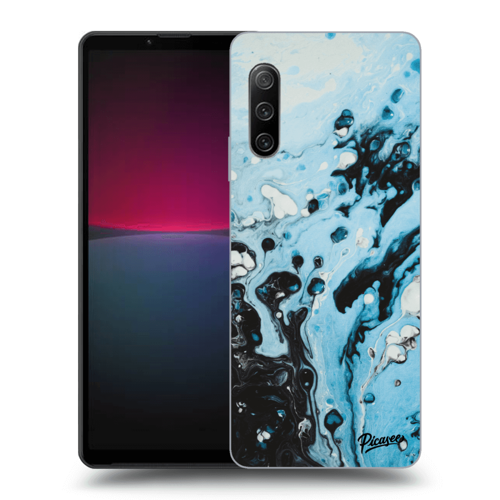 Picasee silikónový čierny obal pre Sony Xperia 10 IV 5G - Organic blue