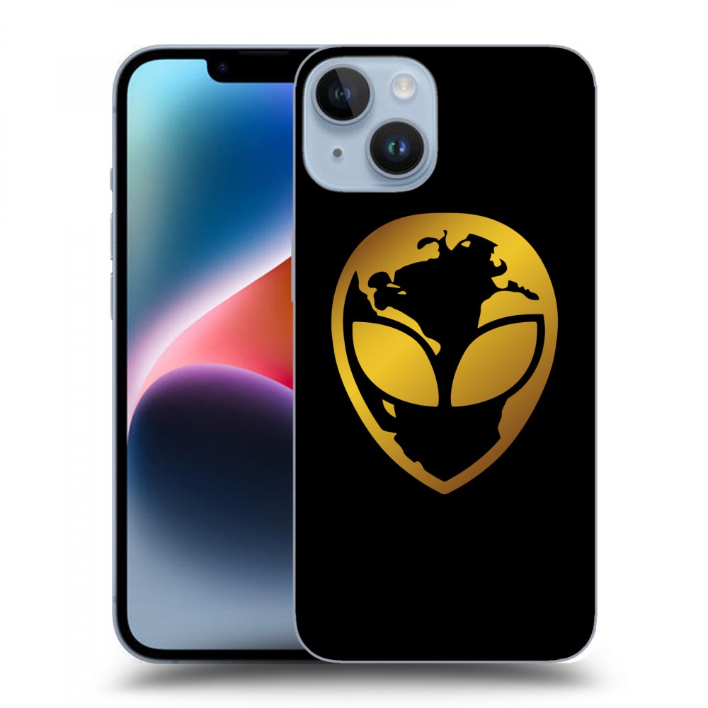 Picasee ULTIMATE CASE pro Apple iPhone 14 - EARTH - Gold Alien 3.0