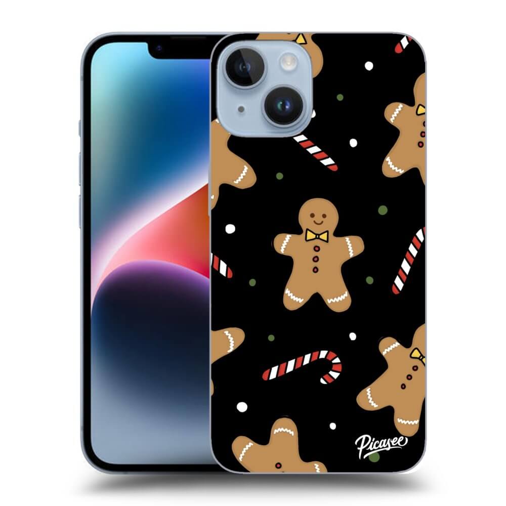 Picasee silikónový čierny obal pre Apple iPhone 14 - Gingerbread