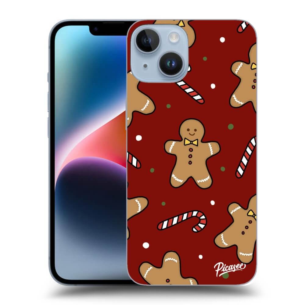 Picasee silikónový čierny obal pre Apple iPhone 14 - Gingerbread 2