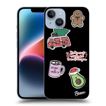 Obal pre Apple iPhone 14 - Christmas Stickers