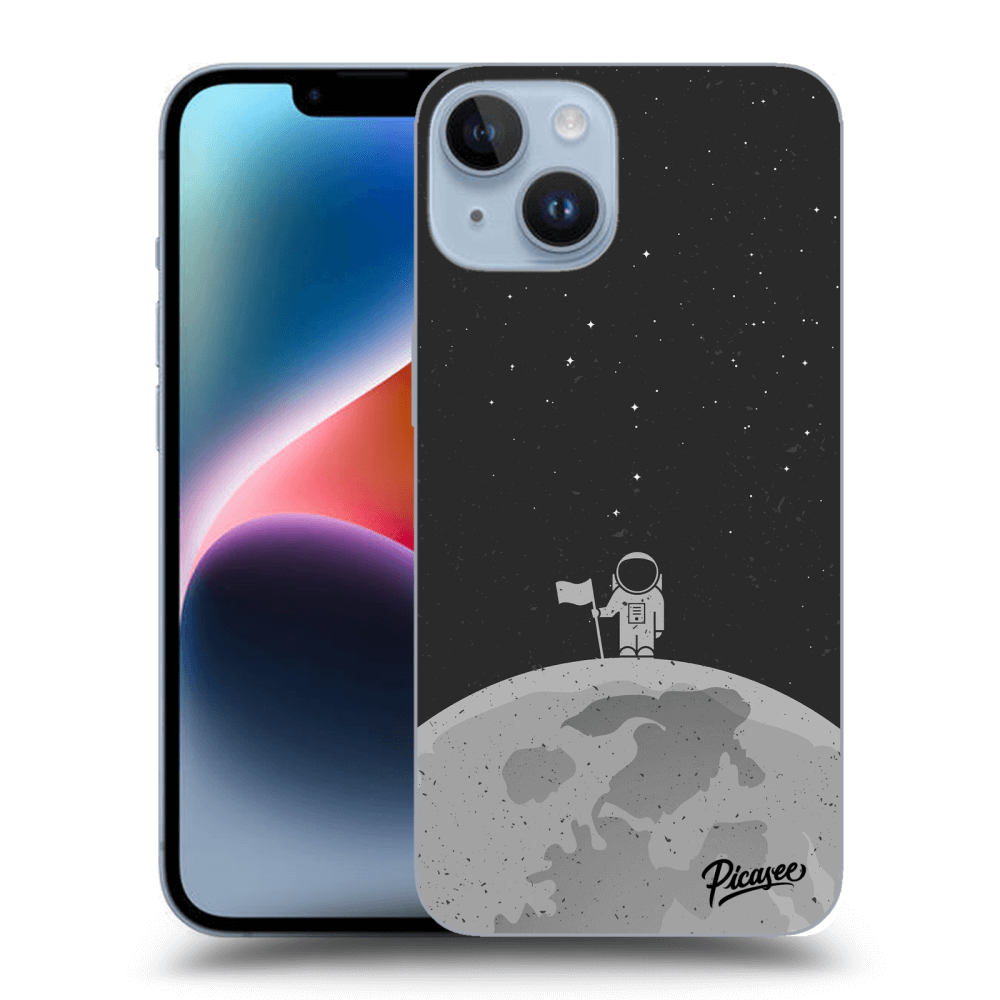Picasee silikónový prehľadný obal pre Apple iPhone 14 - Astronaut