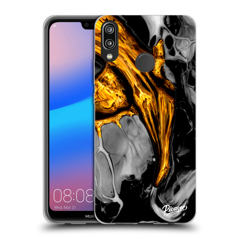 Picasee ULTIMATE CASE pro Huawei P20 Lite - Black Gold