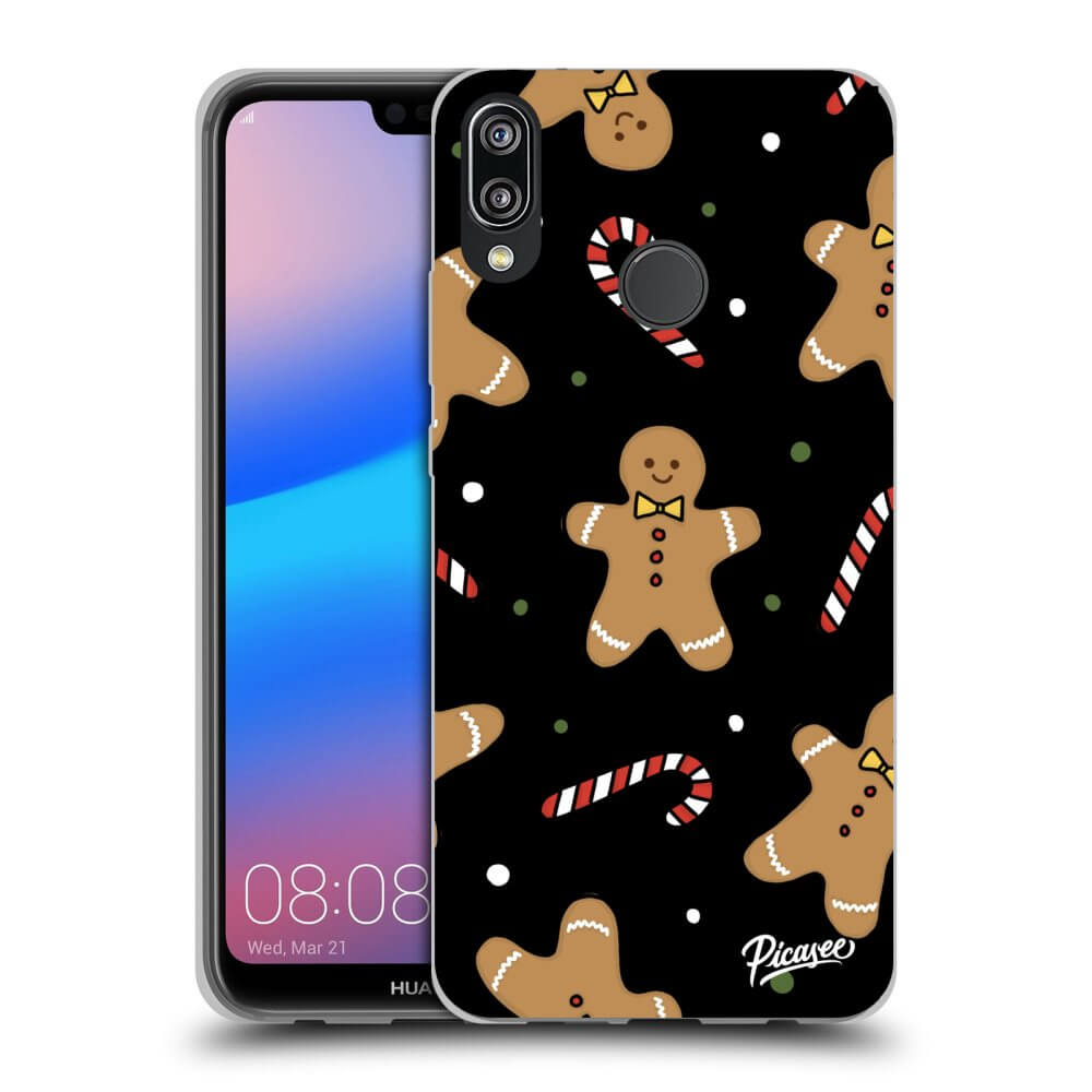 Picasee silikónový čierny obal pre Huawei P20 Lite - Gingerbread