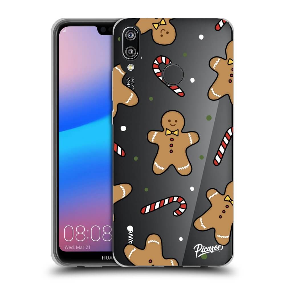 Picasee silikónový prehľadný obal pre Huawei P20 Lite - Gingerbread