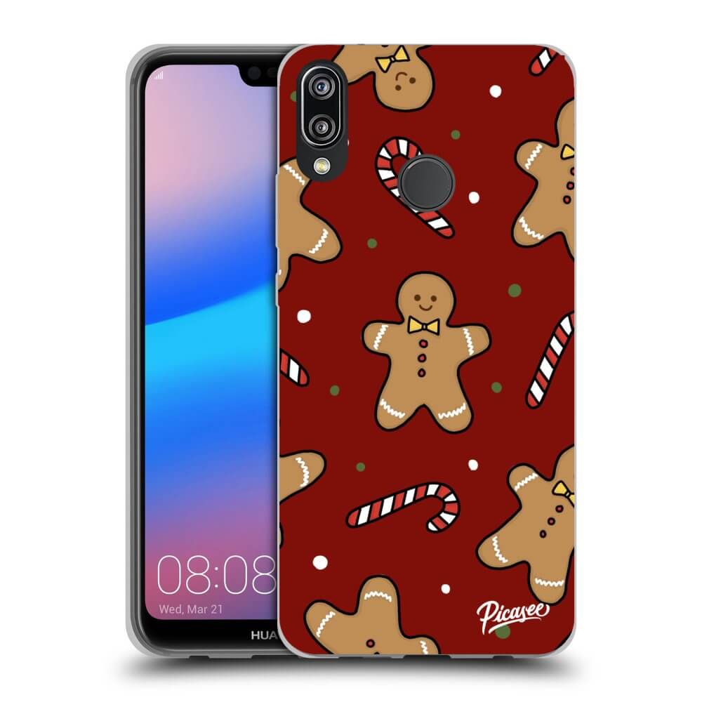 Picasee silikónový prehľadný obal pre Huawei P20 Lite - Gingerbread 2