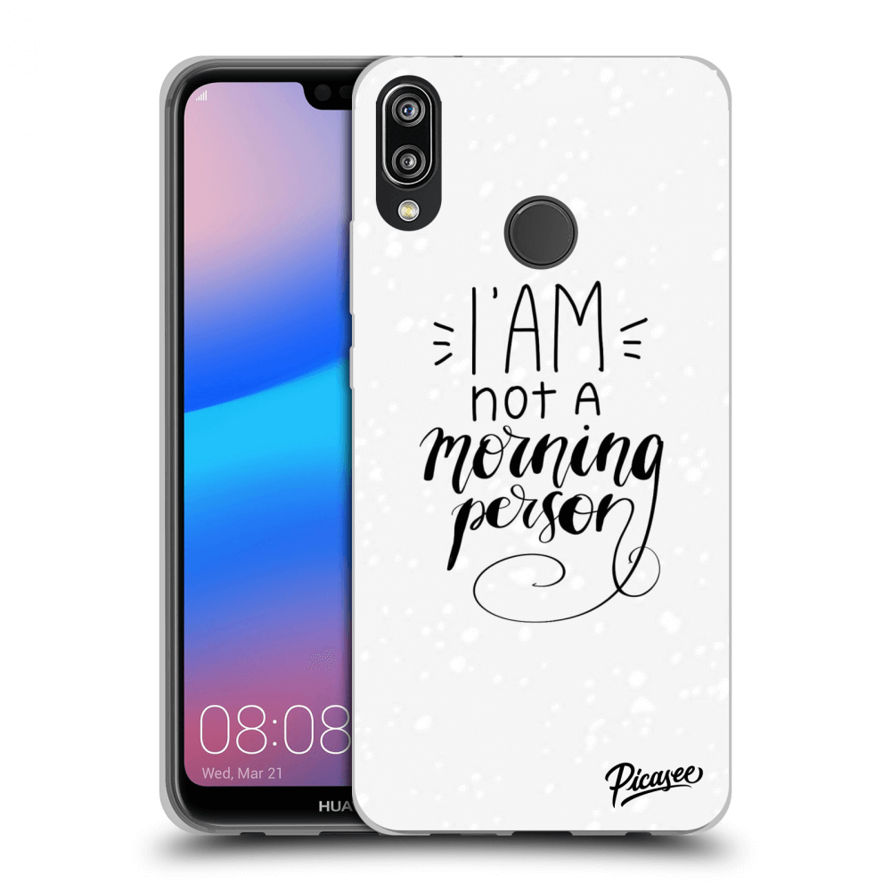 Picasee ULTIMATE CASE pro Huawei P20 Lite - I am not a morning person