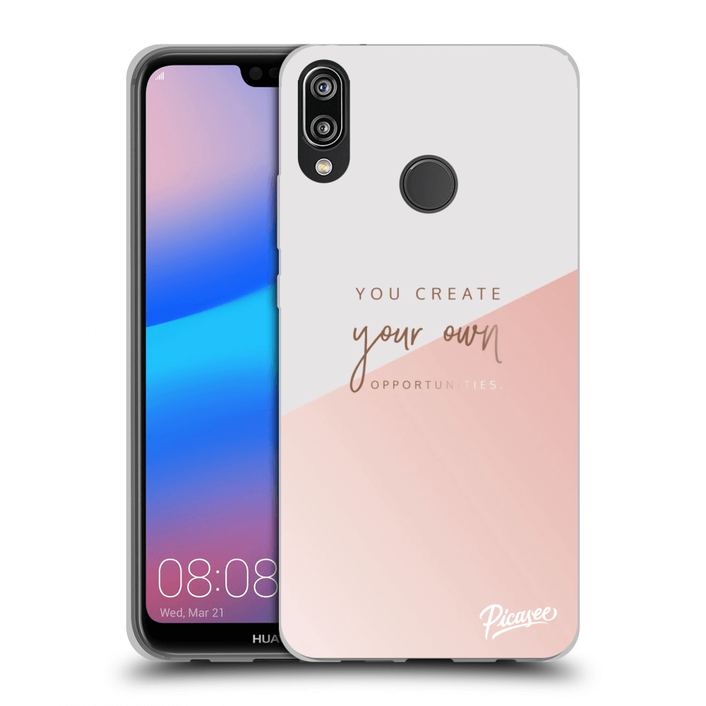 Picasee silikónový mliečny obal pre Huawei P20 Lite - You create your own opportunities
