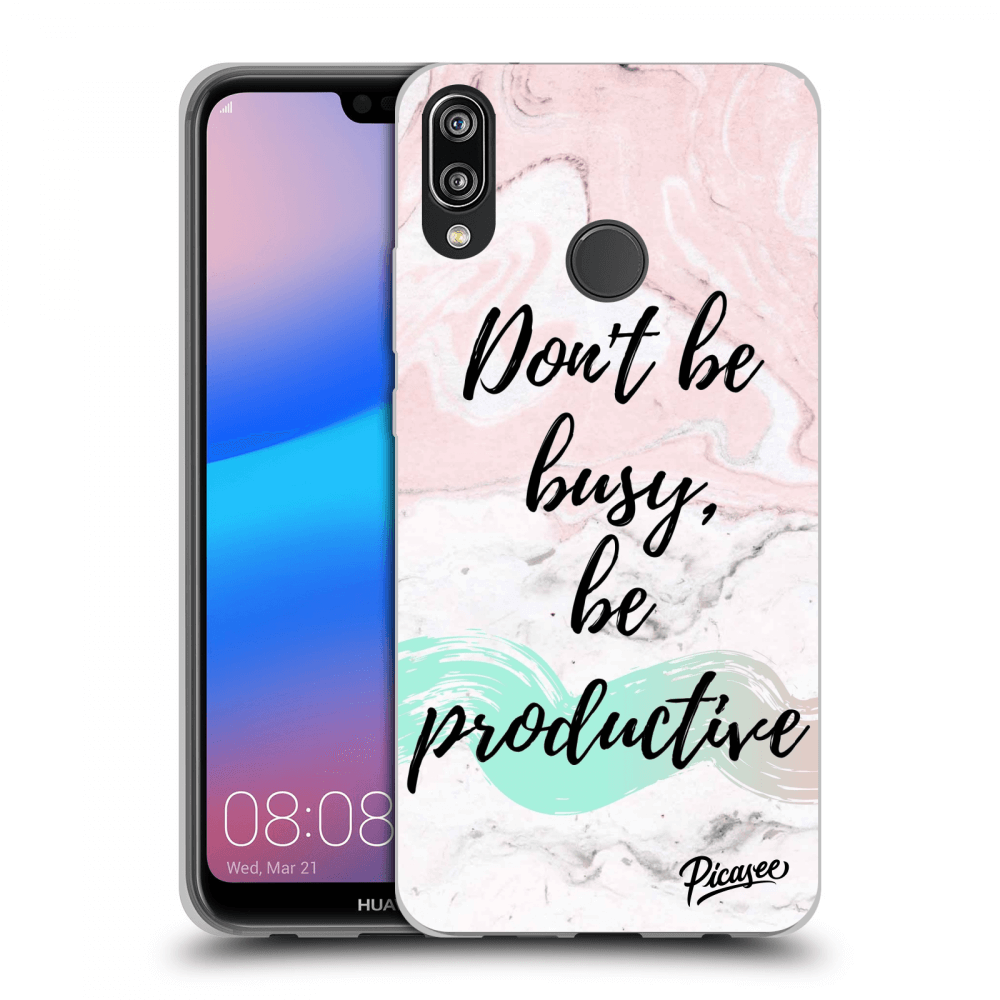 Picasee ULTIMATE CASE pro Huawei P20 Lite - Don't be busy, be productive