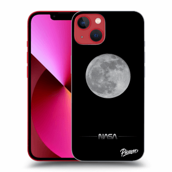 Picasee silikónový čierny obal pre Apple iPhone 14 Plus - Moon Minimal