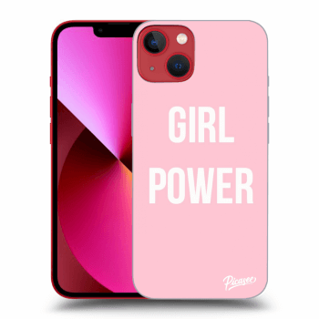 Picasee silikónový prehľadný obal pre Apple iPhone 14 Plus - Girl power