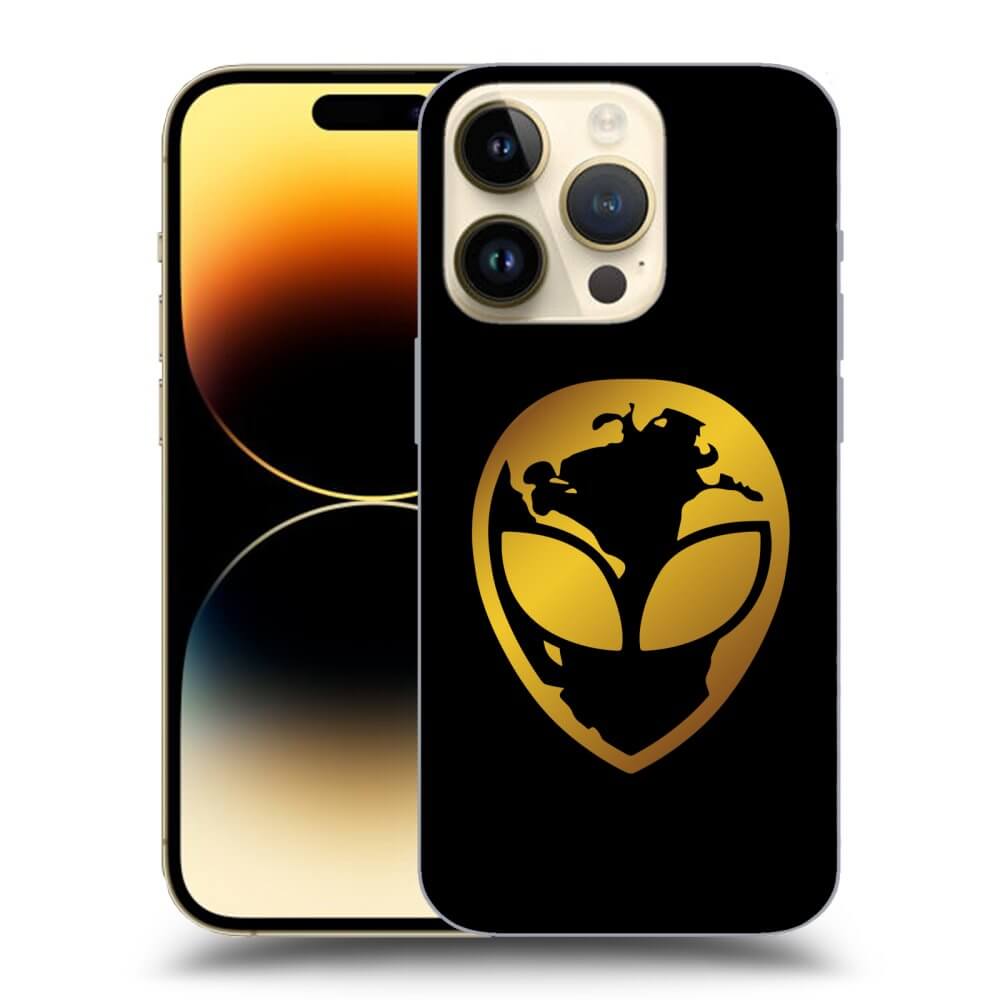 Picasee ULTIMATE CASE MagSafe pro Apple iPhone 14 Pro - EARTH - Gold Alien 3.0