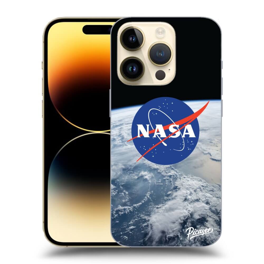 Picasee silikónový čierny obal pre Apple iPhone 14 Pro - Nasa Earth